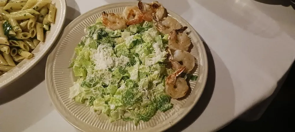 Caesar Salad with Shrimp