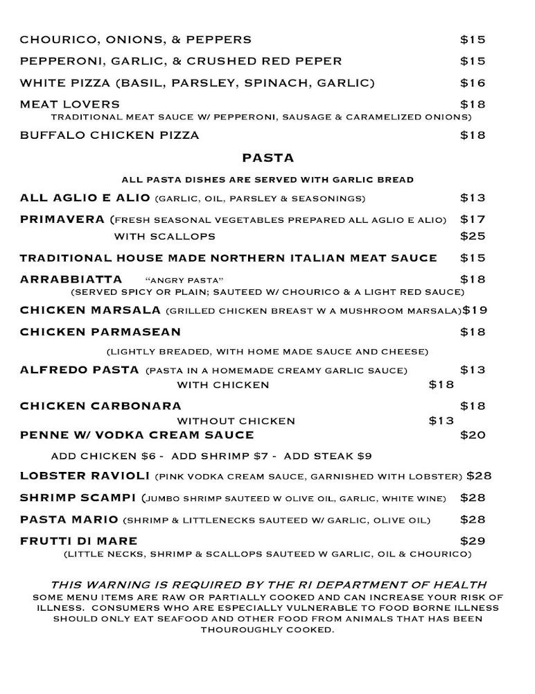 Valley Inn Restaurant Menu image 1